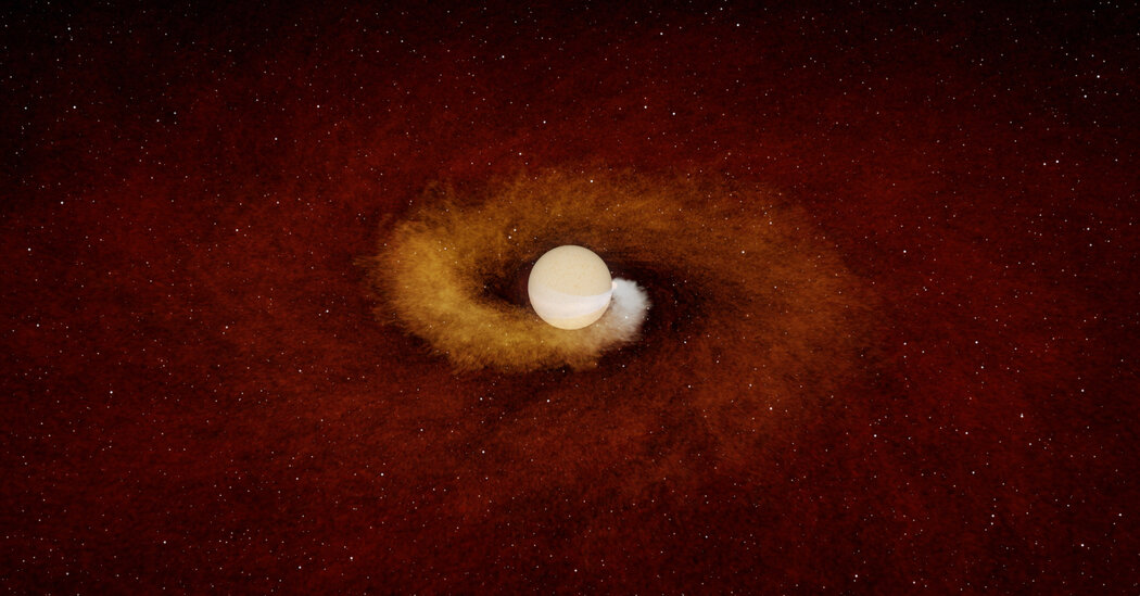 What It Looks Like When a Dying Star Eats a Planet