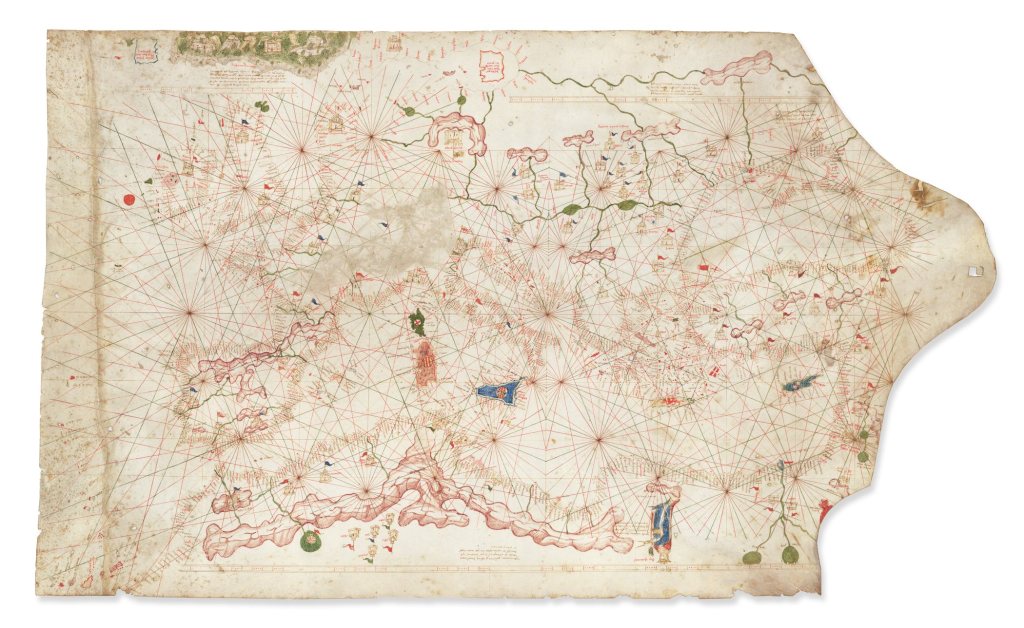 Getty Map Sold by Christie’s for $239,400 Is Rare Nautical Chart from 14th Century Worth $7.5 M